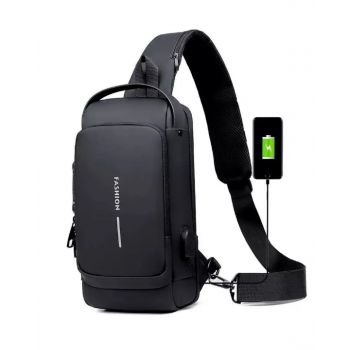 Мужская сумка через плечо с USB оптом